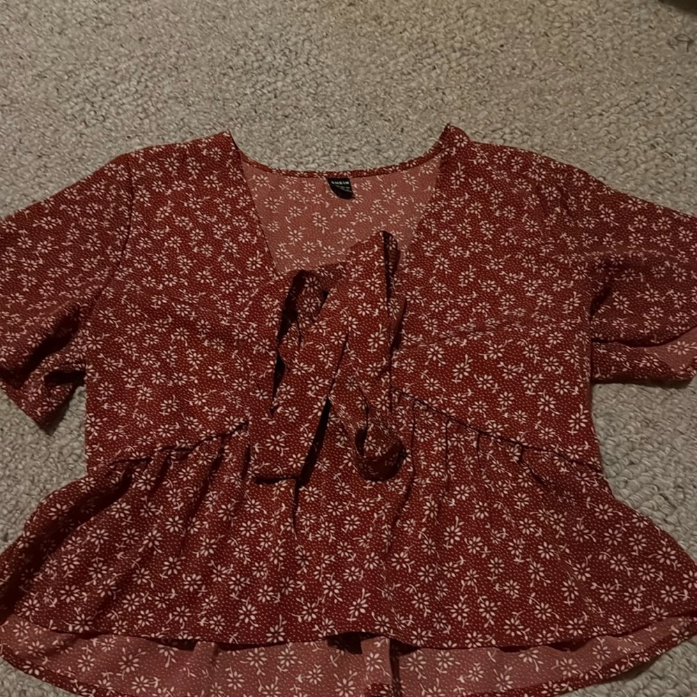 Red blouse